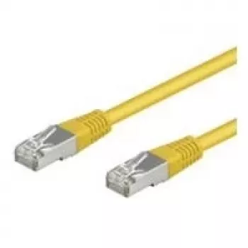 Cabo patch Wentronic Goobay CAT 5e, F/UTP, amarelo, 2 m - mistura de cobre CCA (50166)