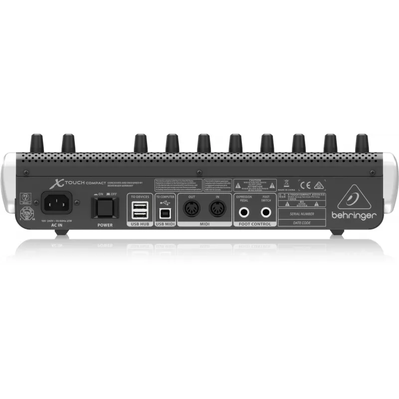 Behringer X-TOUCH COMPACT Teclado MIDI USB Preto