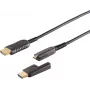 Conjunto de cabos HDMI óticos ShiverPeaks 30-02755 4K — 75 m de comprimento