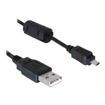 Cabo USB DeLOCK 1,83 m preto ficha/conector fêmea niquelado