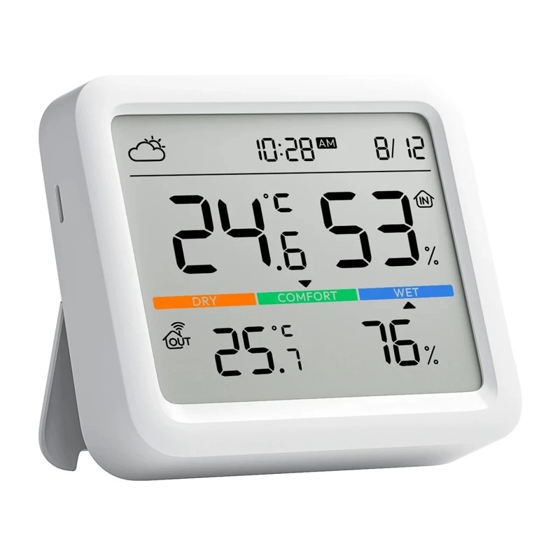SwitchBot Meter Pro branco LCD pilha 0 sensor de temperatura e humidade