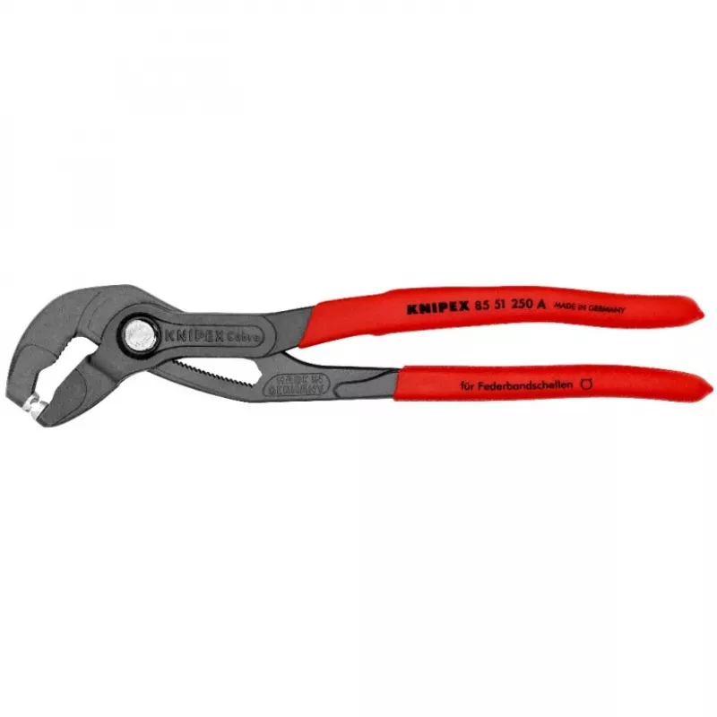 Alicate para abraçadeiras de mola Knipex compr. total 250 mm abertura máx. 70 mm 25 regulações