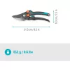 Tesoura de jardim PremiumCut Pro Flex (cinzento/turquesa, bypass, abertura do cabo ajustável sem níveis)