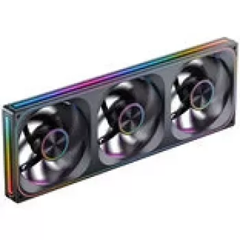 Ventoinha de caixa Jonsbo ZA-420BR PWM Reverse ARGB — 3×140 mm, preto