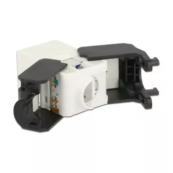 Delock 86266 Módulo Keystone RJ45 para LSA Cat.6A UTP, branco