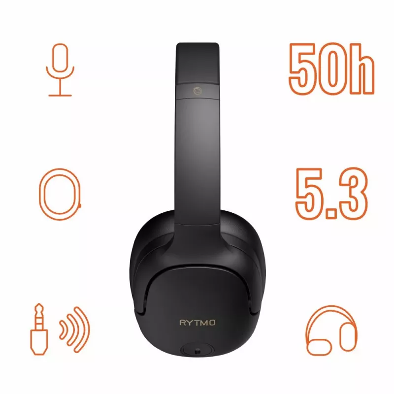 Auscultadores Manta HDP1001BK Rytmo Elegance preto