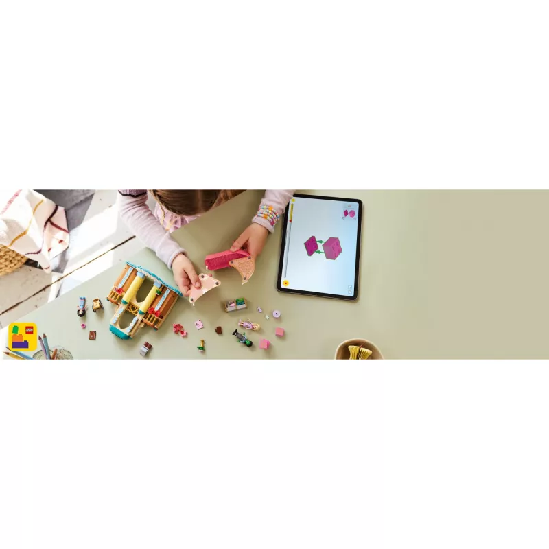 Conjunto de construção LEGO 75681 com minifiguras de Wicked, Glinda, Elphaba, Nessarose e Shiz Universidade