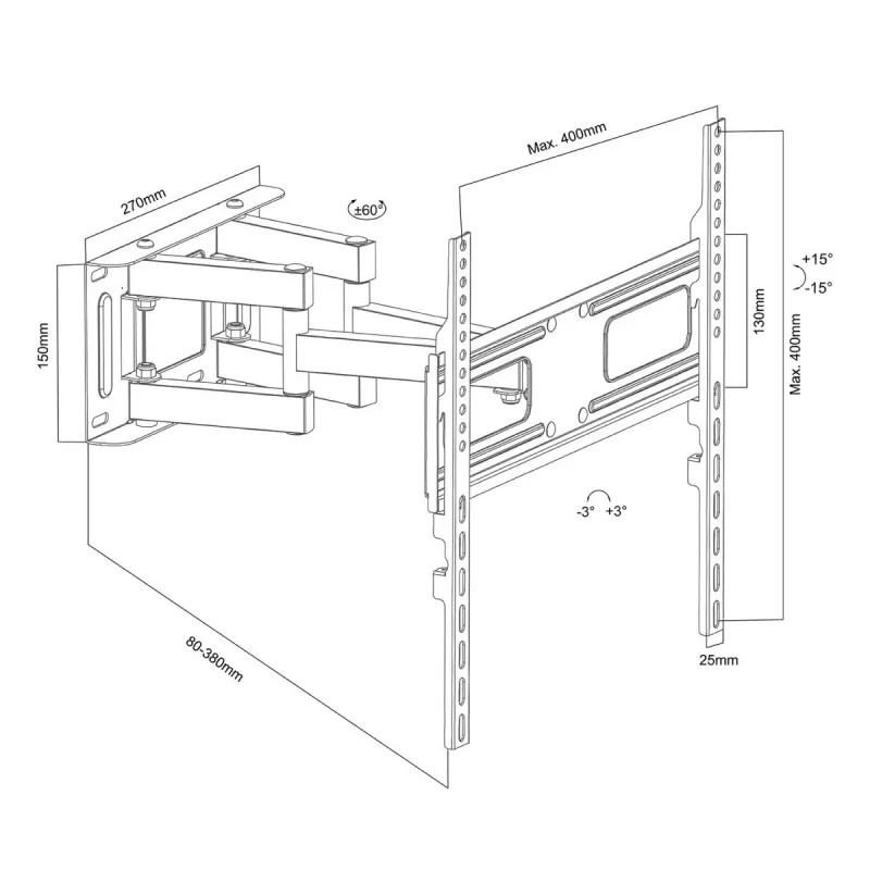 Suporte de TV para 21-75