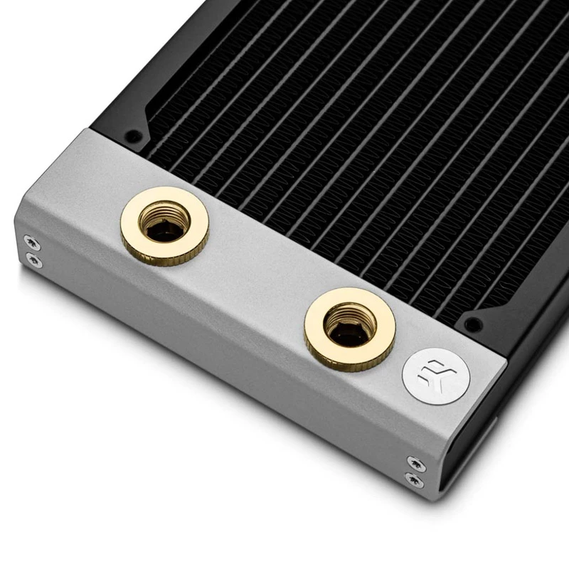 Fitting EK Water Blocks latão dourado 3,75 mm de altura 2,3 cm de diâmetro