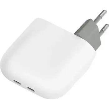 Google Flex 67W Carregador rápido duplo USB-C branco