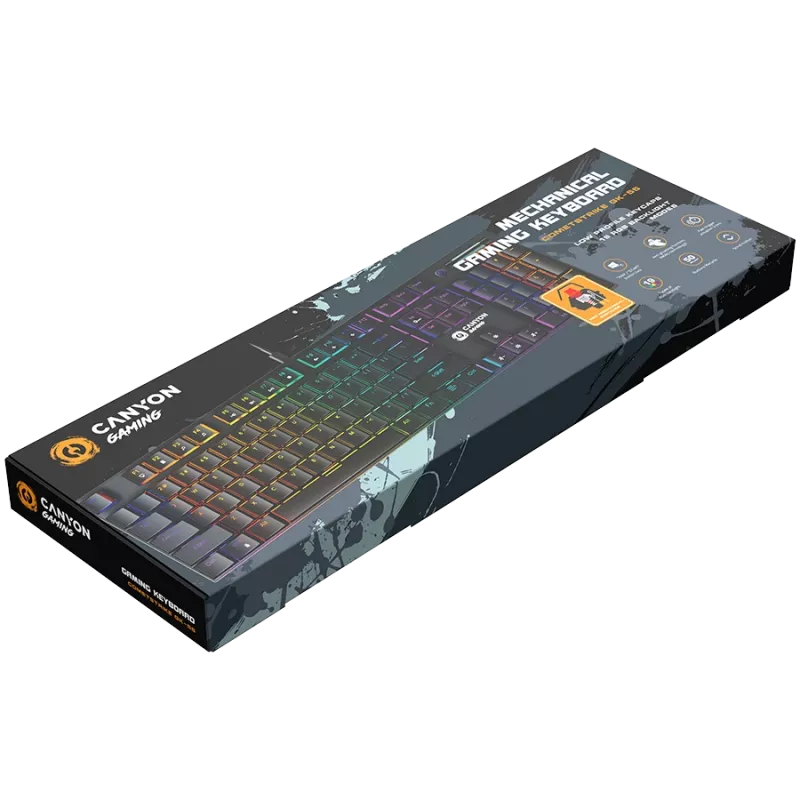 CANYON teclado Cometstrike GK-55 EN/RU com fio