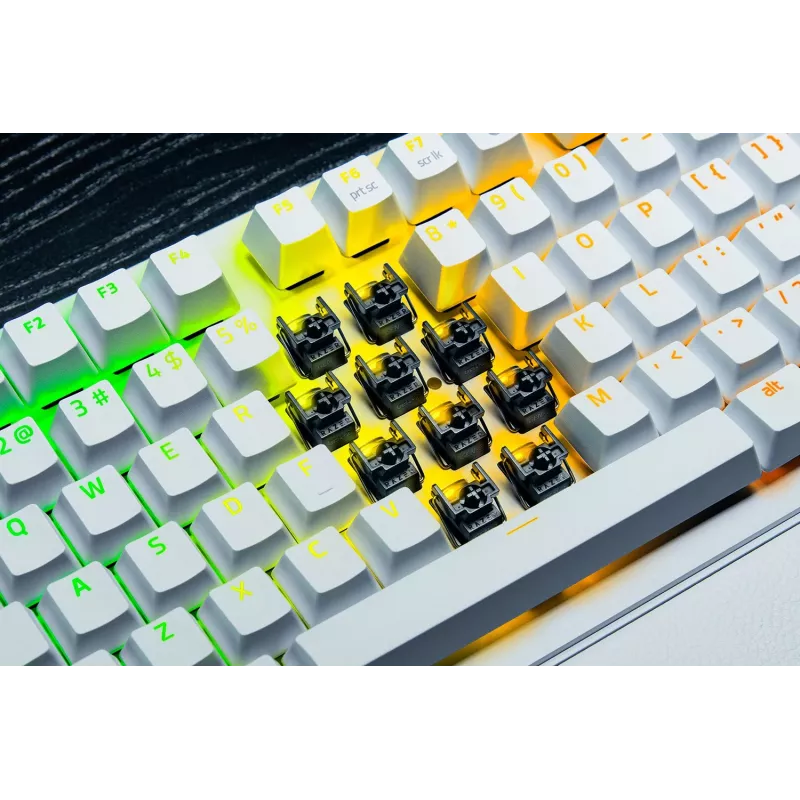 Razer Huntsman V3 Pro Tenkeyless 8KHz | Teclado gaming | Com fios | US | Branco | Razer Analog Optical Switch Gen-2