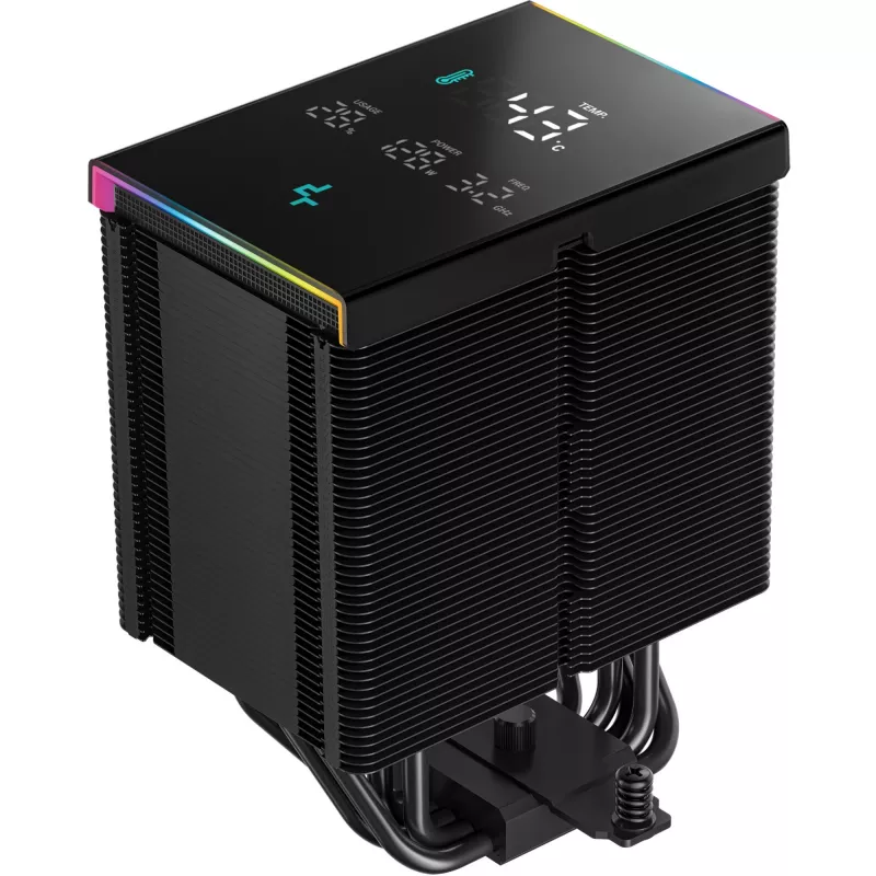 Dissipador de ar DeepCool AK500 Digital Pro 12 cm preto rolamento fluid dynamic
