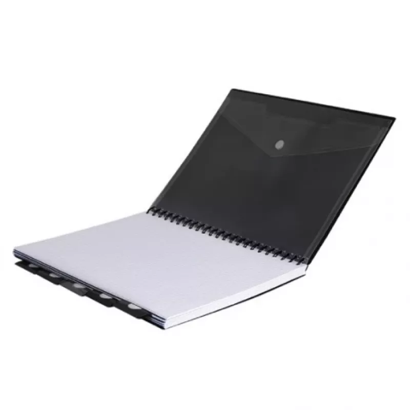 Bloco de espiral A5 Coolpack preto