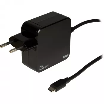 Carregador Inter-Tech PD-2045 Universal preto AC para interiores 20V USB-C