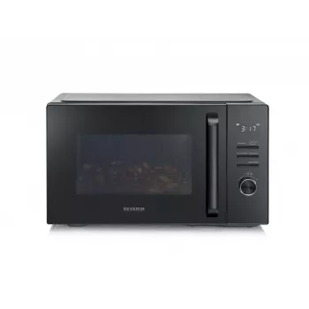 Micro-ondas combinado SEVERIN MW 7798, aparelho de mesa, 29 l, 900 W, Preto, prato giratório de 315 mm