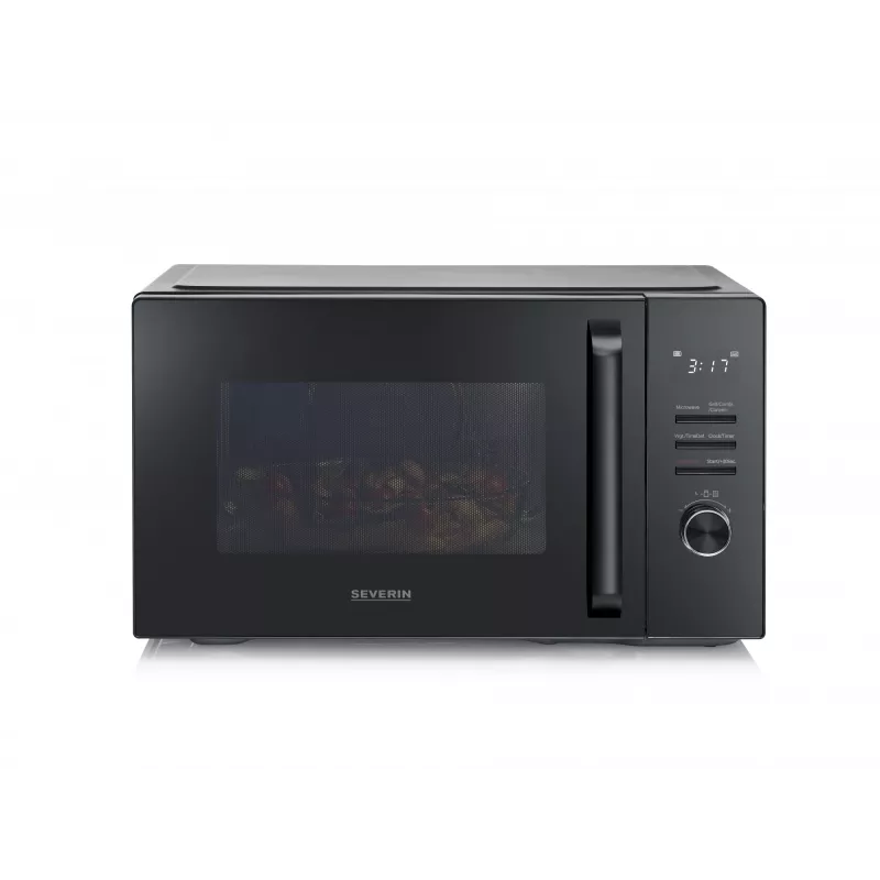 Micro-ondas combinado SEVERIN MW 7798, aparelho de mesa, 29 l, 900 W, Preto, prato giratório de 315 mm