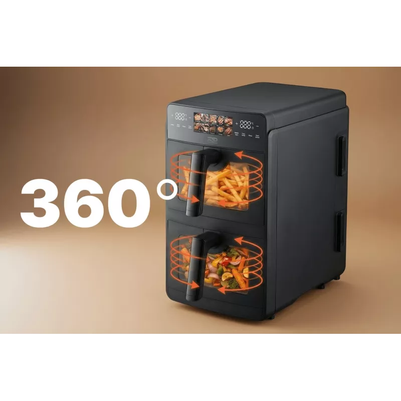 Fritadeira de ar quente vertical de cesto duplo PROMIS FRP1560