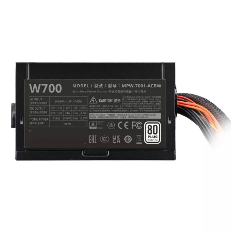 Fonte de alimentação Elite NEX White 700W 80+ preto cabo Mesh