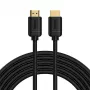 Cabo Baseus 2x HDMI 2.0 4K 60Hz, 3D, HDR, 18 Gbit/s, 5 m (preto)