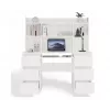 Conjunto secretária KUBA + módulo de extensão, branco