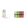 Papel néon colorido Double A, 75 g, A4, 100 folhas, Rainbow 4, 5 cores néon