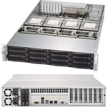 Supermicro SC829 HE1C4-R1K02LPB - Rack - montável em rack - 2U - ATX melhorado e expandido - SATA/SAS - Hot-Swap 1000 Watt - Preto (CSE-829HE1C4-R1K02LPB)