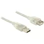 Cabo USB DeLOCK 83883 USB 2.0 2 m transparente