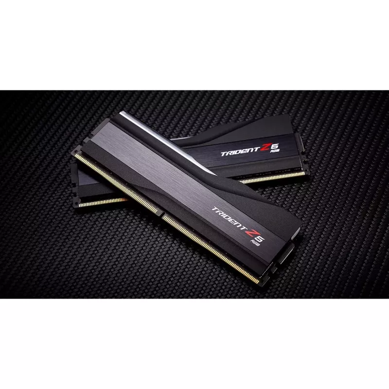 DIMM 48 GB DDR5-6000 (2x 24 GB) Dual-Kit, memória RAM preta, F5-6000J4048F24GX2-TZ5RK, Trident Z5 RGB, INTEL XMP
