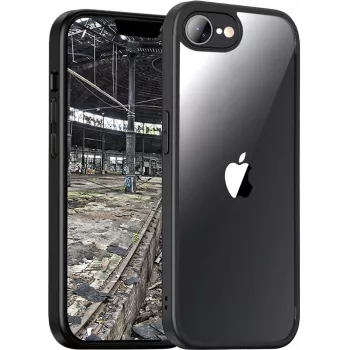 Capa híbrida JT BERLIN Pankow para Apple iPhone 16E, compatível com ecrãs até 15,4 cm (6,06 polegadas), preta