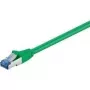 Cabo de patch CAT 6a Wentronic Goobay, S/FTP (PiMF), verde, 7,5 m – LSZH sem halogéneos, cobre (93849)