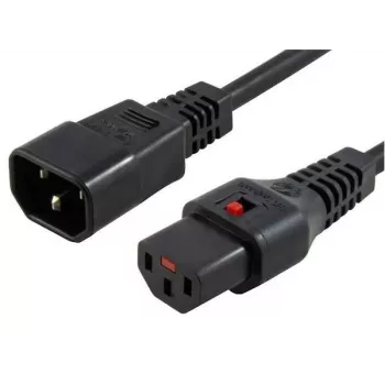 Cabo de alimentação Microconnect PC1024 preto 1 m conector fêmea C13 conector fêmea C14