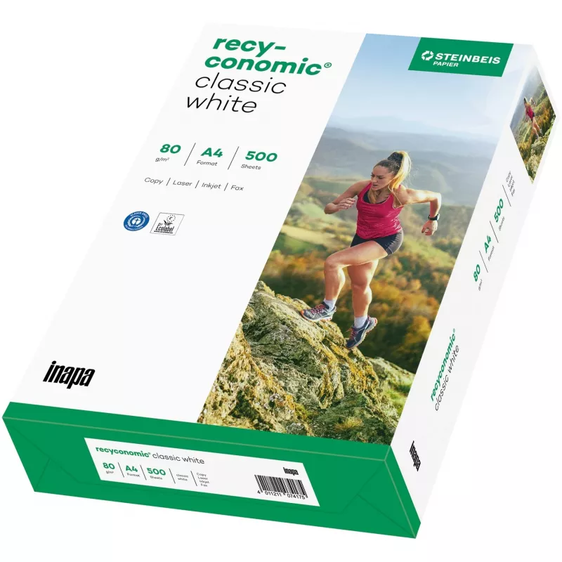 Recyconomic Classic branco A4, papel DIN A4 (500 folhas), 80 g/m²