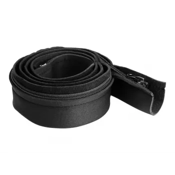 DeLOCK bainha para cabos neoprene flexível com fecho de correr 1,5 m x 100 mm preto
