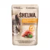 SHELMA com peru, pato, frango e vaca em molho - alimento húmido para gatos - 12x85g