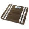 Balança de pessoa eletrónica Medisana BS 552 — cor prateada com superfície de bambu, máx. 180 kg, precisão de 100 g, Bluetooth, IMC, composição corporal