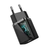 Carregador rápido Baseus Super Si 1C 20W com cabo USB-C para Lightning 1m (preto)