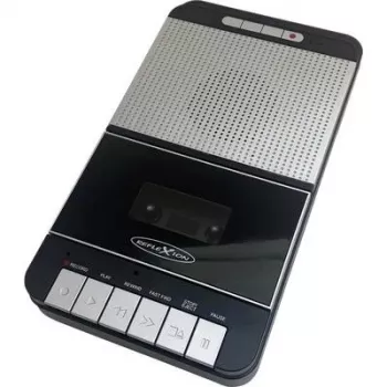 Gravador de cassetes portátil Reflexion CCR8018 com gravação USB-MP3, preto/cinzento