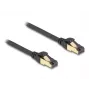 Cabo de rede DeLOCK RJ45 Cat.6A ficha para ficha S/FTP 0,3 m preto