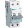 Hager MBN516. Número de polos: 2P. Frequência de rede: 50/60 Hz, corrente nominal de saída: 16 A (MBN516)
