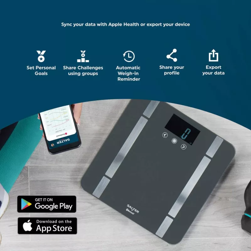 Balança inteligente Salter SA00655FEU6 balança de análise corporal Bluetooth