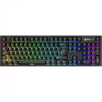 Sharkoon OfficePal KB70W Mech teclado mecânico, Linear Silent, disposição DE