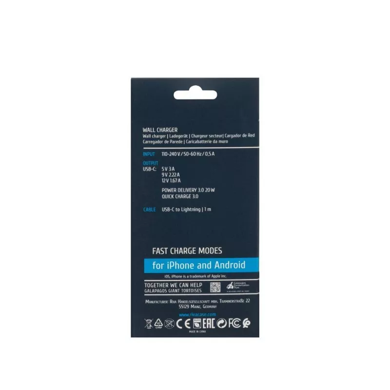 Carregador de parede/BRANCO PS4101 WD5 Rivacase