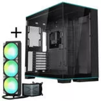 Lian Li O11D EVO RGB + TRYX PANORAMA SE ARGB refrigeração líquida completa — preto, 360 mm