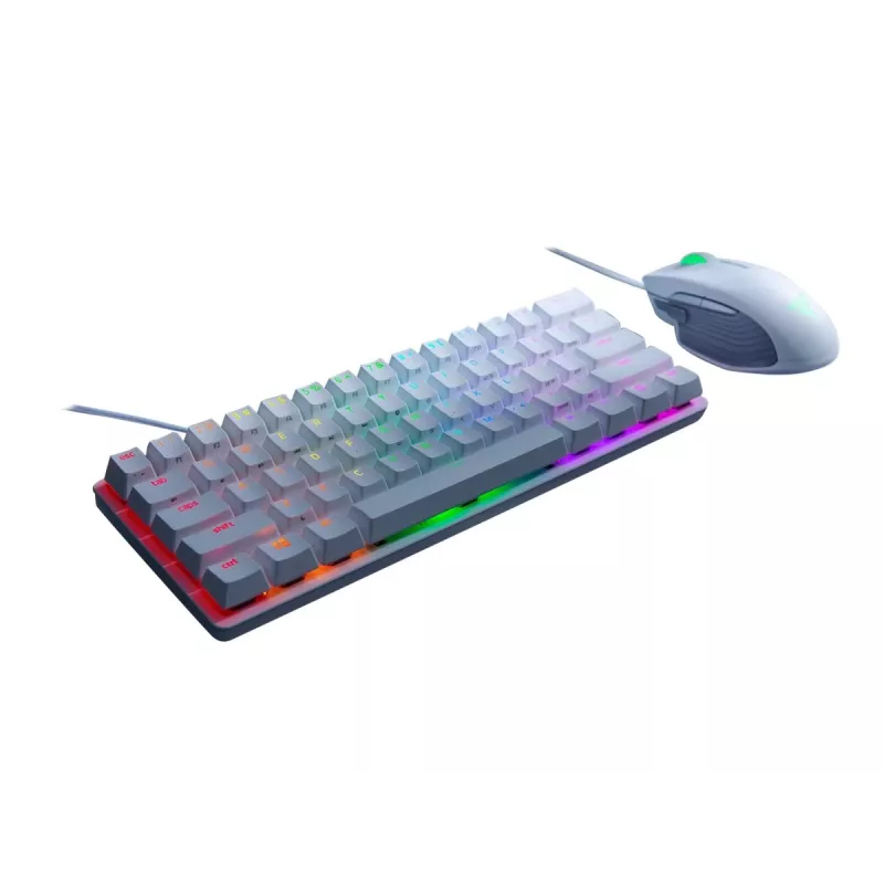 Teclado mecânico gaming Razer Huntsman Mini 60% branco USB QWERTY US International interruptores óticos