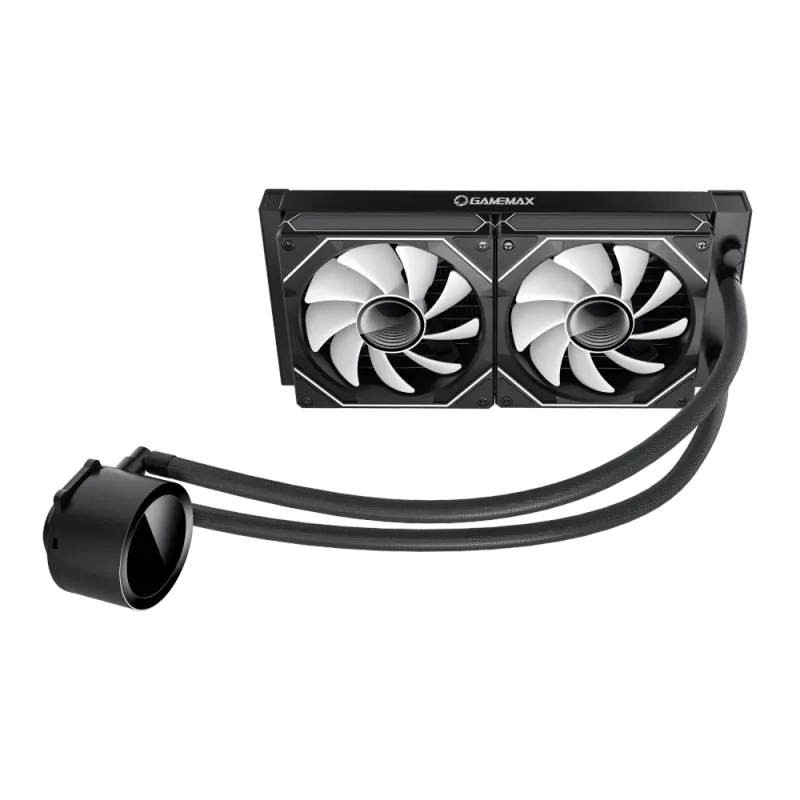 Gamemax | Refrigeração Líquida para CPU | ICEBURG 240 DIGITAL | Preto