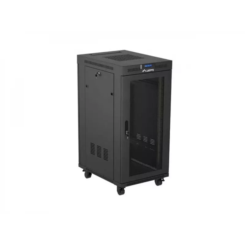Armário rack autónomo LANBERG FF01-6824-23BL 24U 600×800 mm IP20 preto