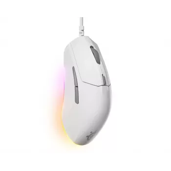 Rato gaming STEELSERIES Rival 3 Gen 2 — ótico, 8500 DPI, com fio USB Type-A, para destros, branco, 77 g