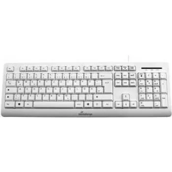 Teclado MediaRange MROS110 Office USB QWERTZ alemão branco