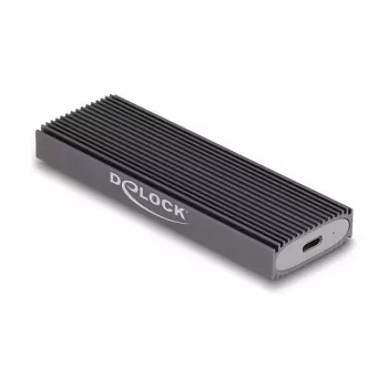 Caixa para SSD DeLOCK externa USB Type-C combo para SSD M.2 NVMe PCIe ou SATA sem ferramentas